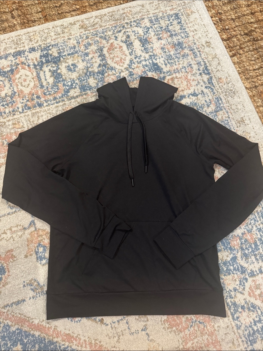 Quince SuperSoft Black Pullover Hoodie